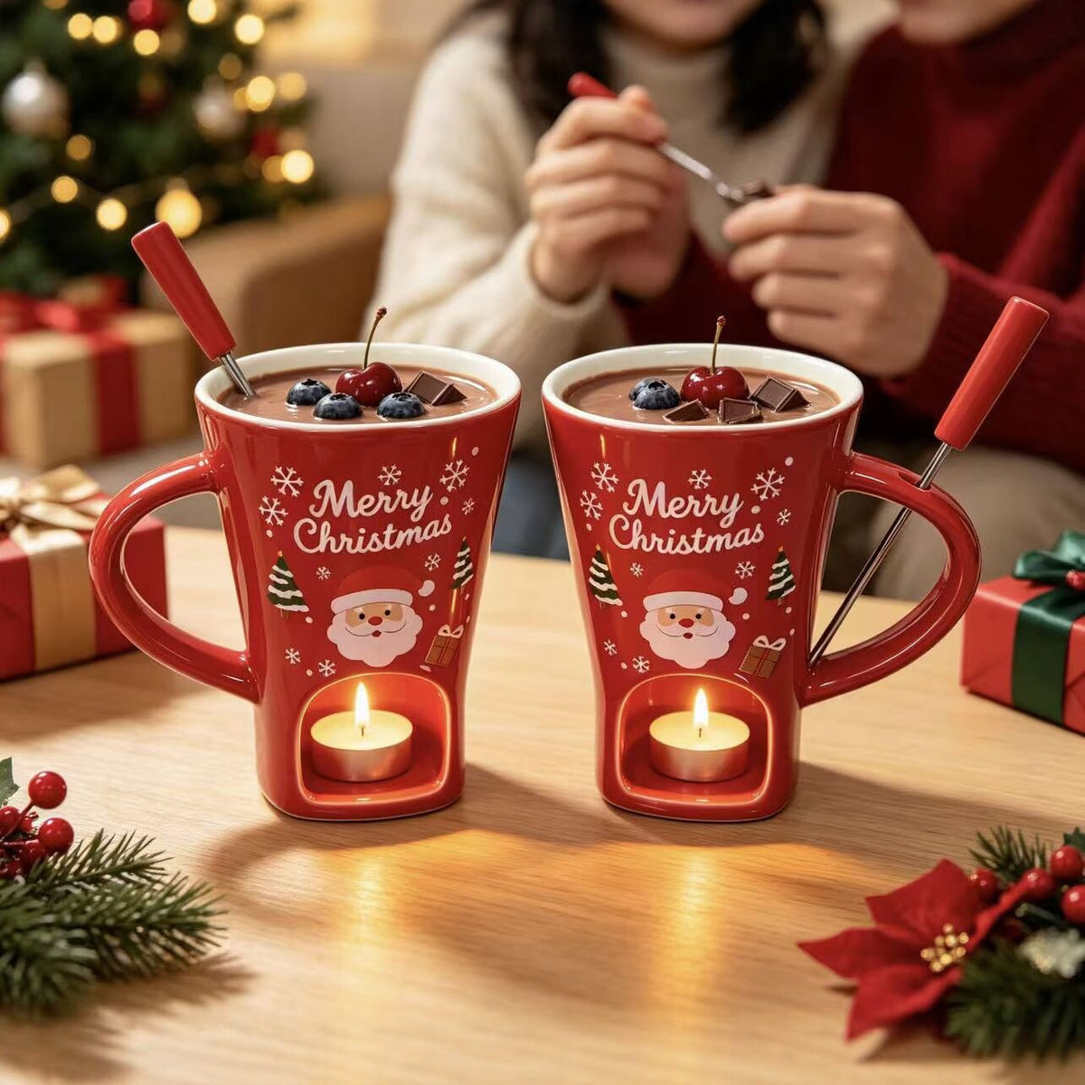 Holiday Chocolate Fondue Mug
