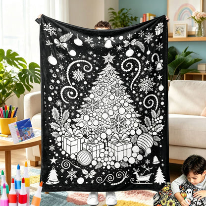 Color & Cozy Christmas Activity Blanket
