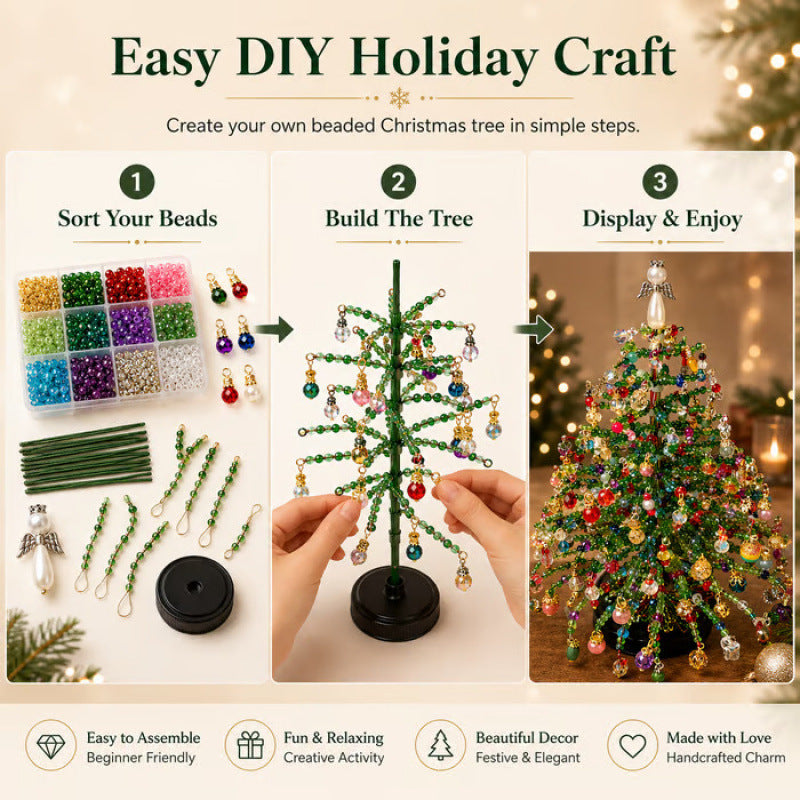 Beaded Christmas Tree Craft Kit