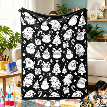 Color & Cozy Christmas Activity Blanket