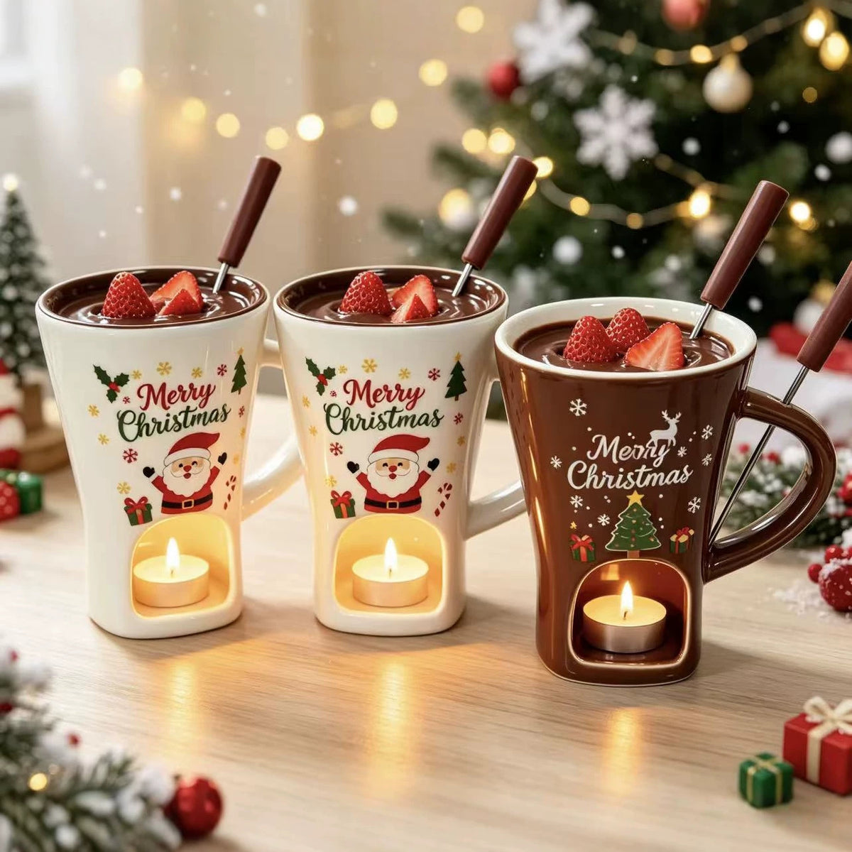 Holiday Chocolate Fondue Mug