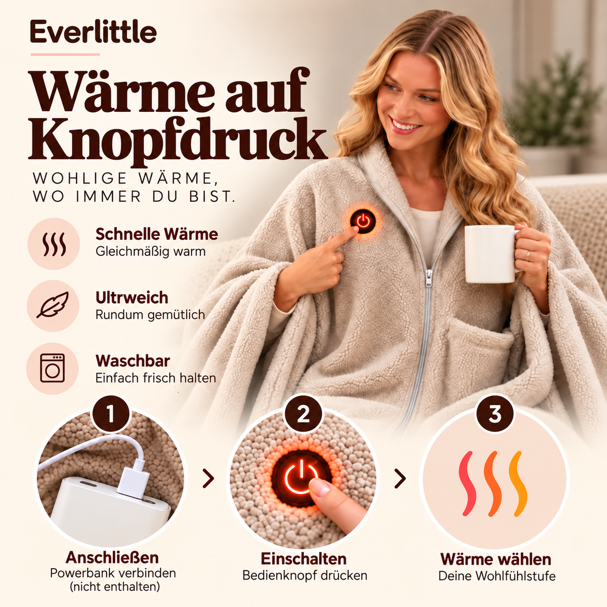CozyHeat™ Wärmeponcho