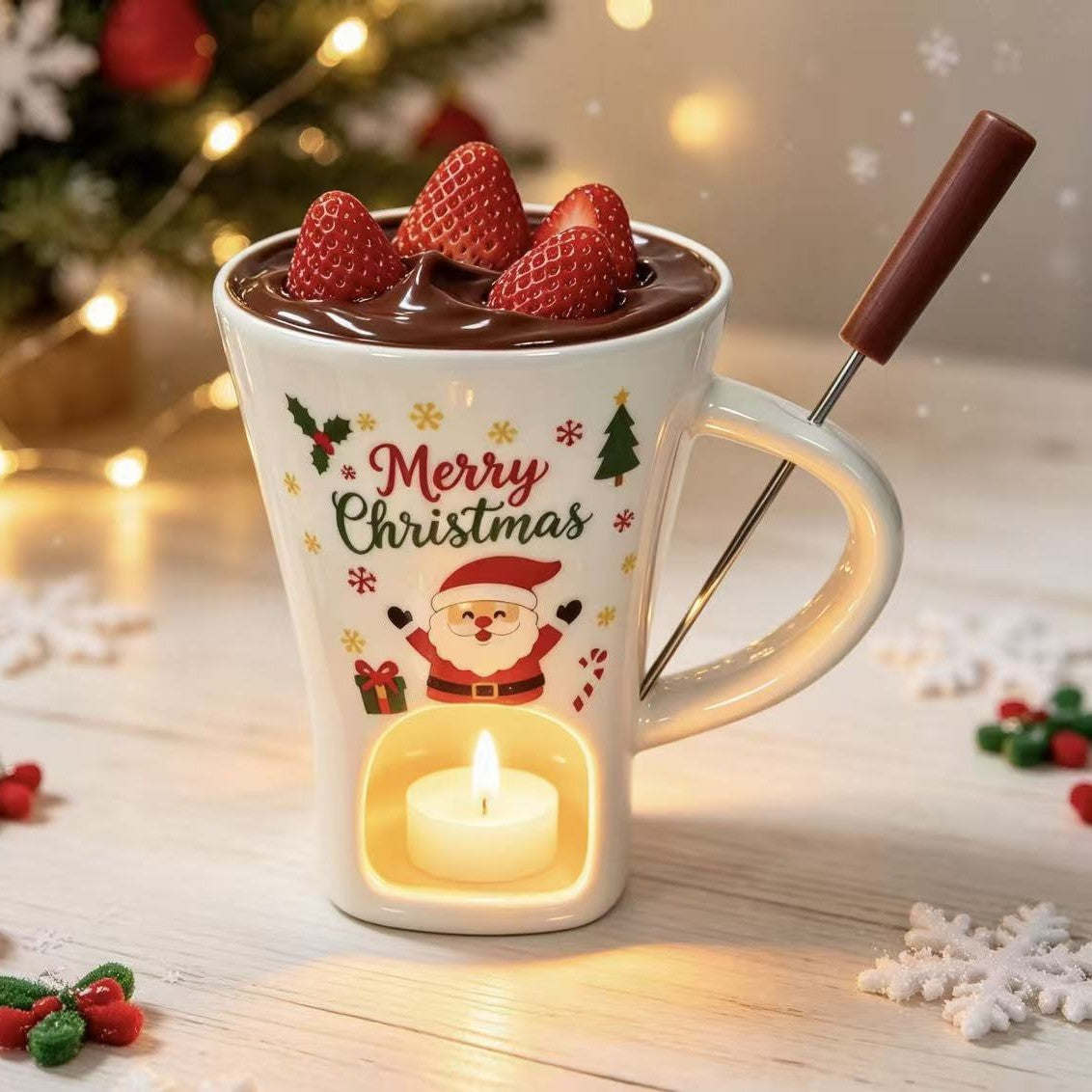 Holiday Chocolate Fondue Mug