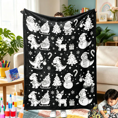 Color & Cozy Christmas Activity Blanket