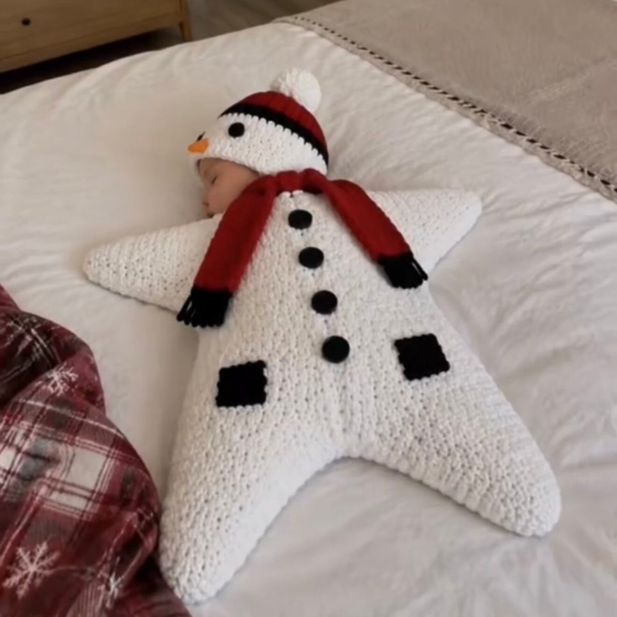 Holiday Knit Baby Wrap