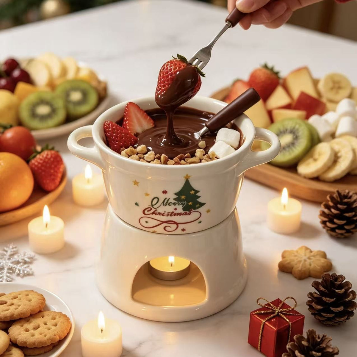 Holiday Chocolate Fondue Mug